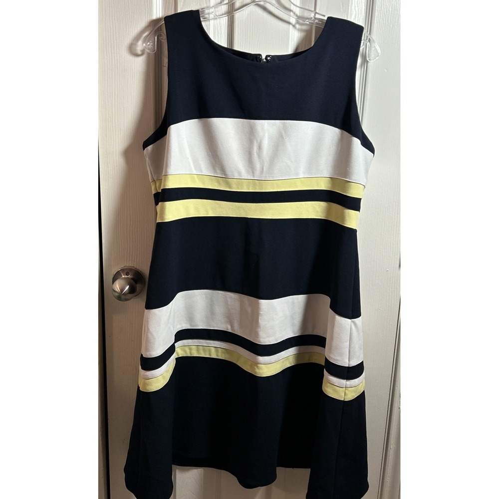 Women's Tommy Hilfiger Striped Sleeveless Sheath Dress Size S